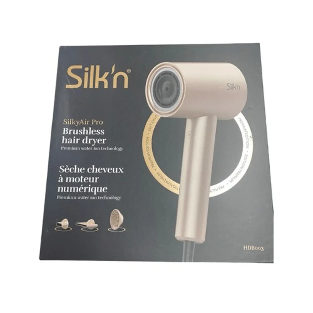 Silk'nSilkyAirPro Brushless Hair Dryer  Premium WaterIon Tech ‎ New Open Box